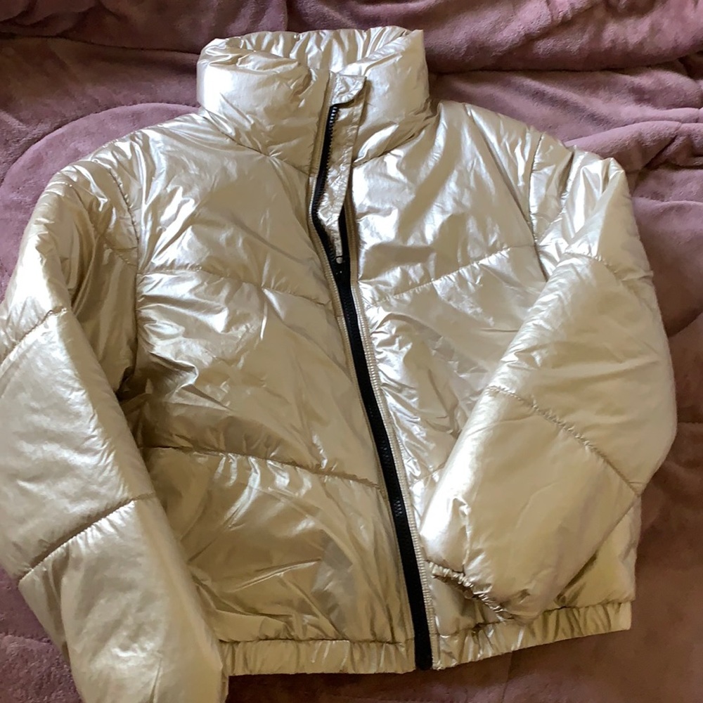 Gold Puffer Jacket